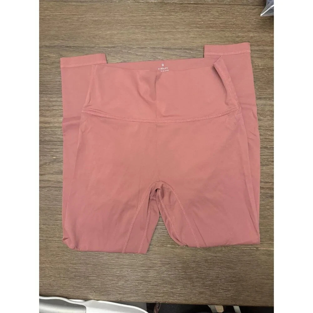 leggings by ThirdLove size large dusty rose no pills 24" inseam